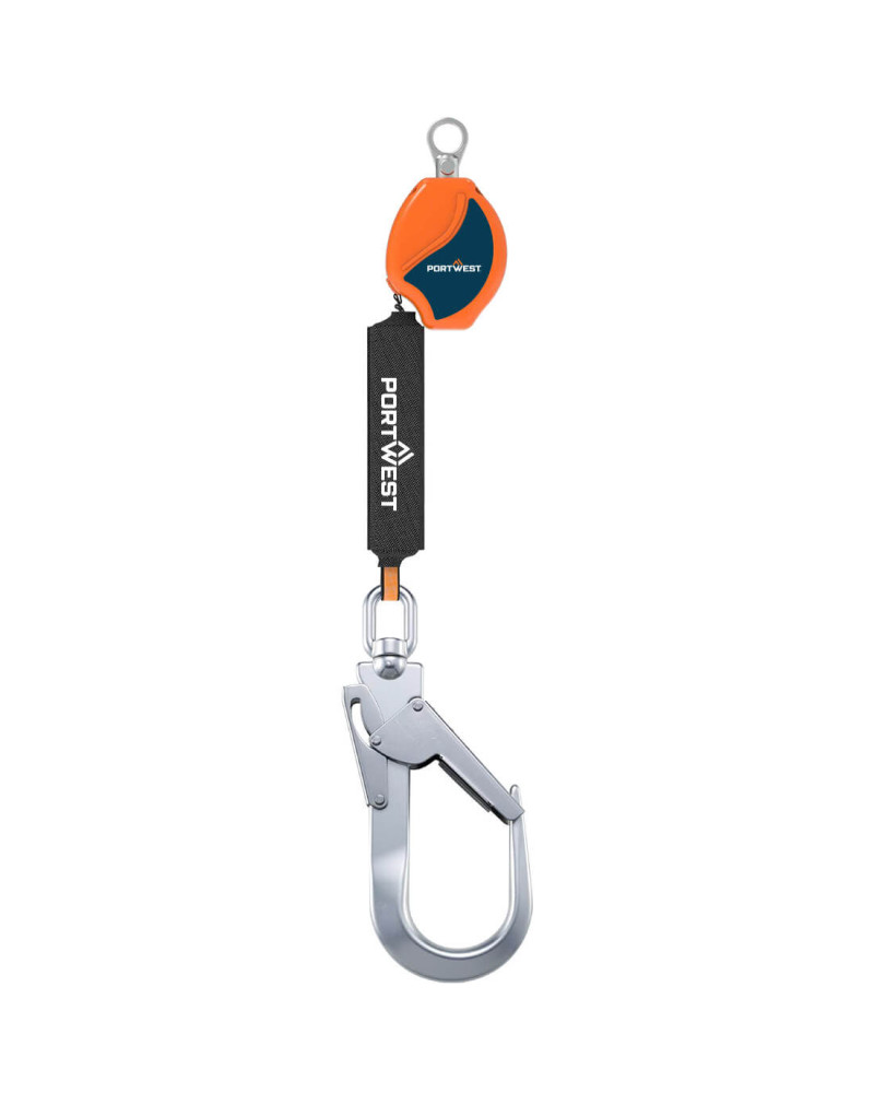 pericolo di caduta dall'alto: Linea Vita Retrattile da 2 m 140 Kg - PW FP80